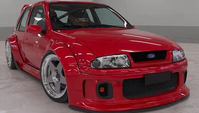  فورد فیستا شخصی‌سازی‌شده با استایل کف‌خواب (+عکس)