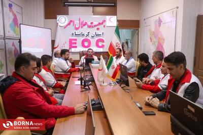  سنجش آمادگی امدادگران در مانور «لحظه صفر» هلال‌احمر کرمانشاه