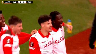 گل دوم سالزبورگ به استون ویلا (گل رباح ماجری کوناته)