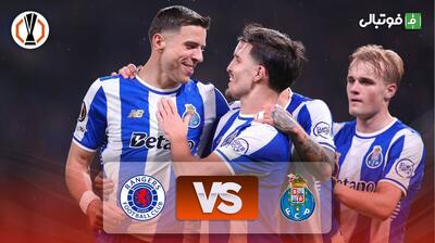 خلاصه بازی پورتو 3-1 رنجرز