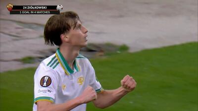 گل اول رم به پاناتینایکوس (یان زیلکوفسکی)