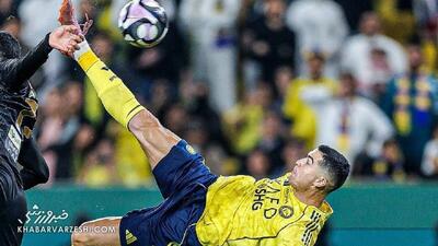 ویدیو| رونالدو متخصص گل‌های آکروباتیک