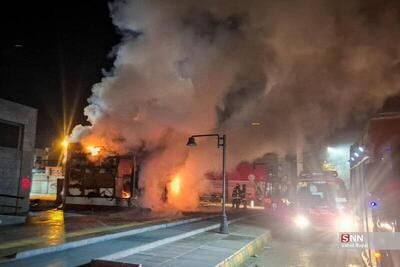 فیلم/ تخریب ۱۷ خودروی آتش‌نشانی رشت در اغتشاشات