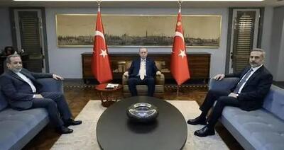 اولین عکس از دیدار اردوغان با عراقچی