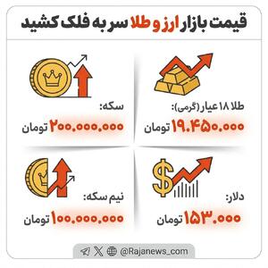 قیمت بازار ارز و طلا سر به فلک کشید