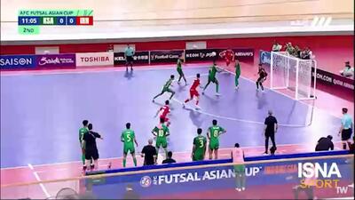 گل اول ایران به عربستان توسط امیرحسین غلامی/ عربستان ۰ - ۱ ایران