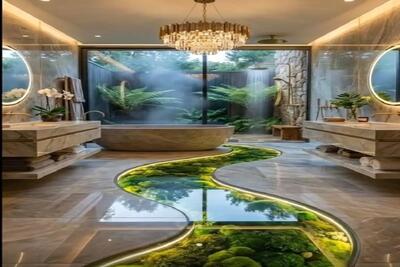  معماری خلاقانه؛ یه حموم ساختن آدم بره توش دیگه دراومدنش نمیاد