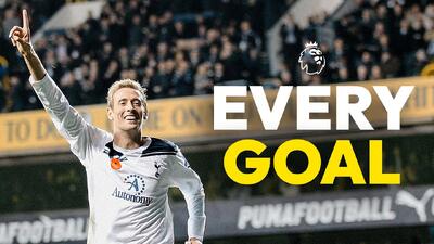 تمامی گل‌های پیتر کراوچ در لیگ برتر انگلیس با پیراهن تاتنهام