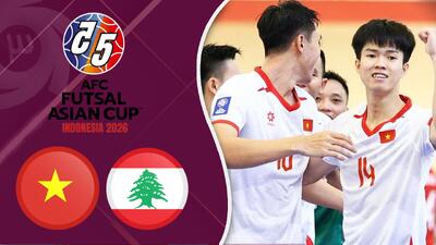 خلاصه فوتسال لبنان 0 - ویتنام 2