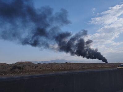 ماجرای دود سیاه بر فراز آسمان قم