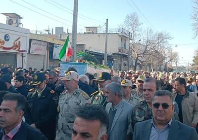 تشییع شهید حافظ مرزهای میهن در کلاله