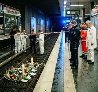  تصویری از محل به قتل رسیدن دختر ایرانی در متروی هامبورگ آلمان