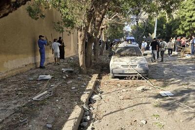 تصاویری از محل حادثه انفجار در بندرعباس