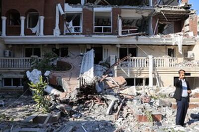 تصاویری از انفجار شدید یک ساختمان در بندرعباس