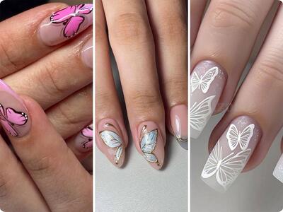  12 ایده طراحی ناخن پروانه‌ای؛ اگر خاص بودن را دوست دارید این مدل‌ها مناسب شماست - چی بپوشم