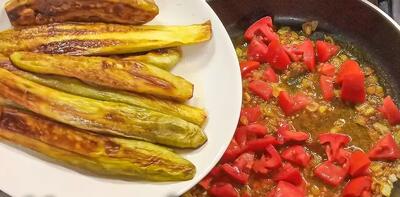  طرز تهیه یک غذای آسان و خوشمزه با بادمجان سرخ کرده !
