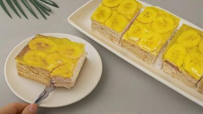  دسر مجلسی و فوری با موز و ژله بدون نیاز به فر! آسان، سریع، خوشمزه