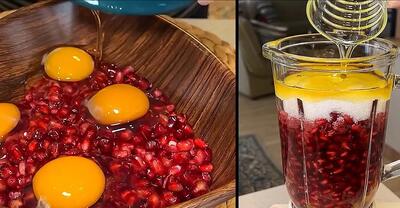  طرز تهیه کیک انار خوش رنگ و متفاوت