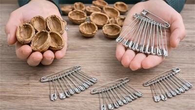 رازهای کاردستی مادربزرگم با سنجاق قفلی و پوست گردو به من آموخت!