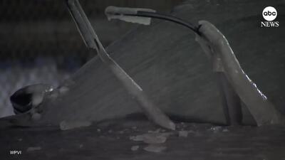  یخ‌زدگی کامل خودروها در فیلادلفیا پس از سرمای شدید