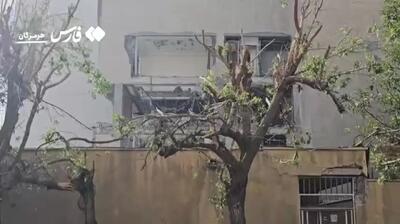 تصاویری از محل حادثه انفجار در بندرعباس