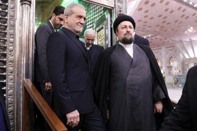 تجدید میثاق رئیس جمهور و اعضای دولت با آرمان های امام راحل