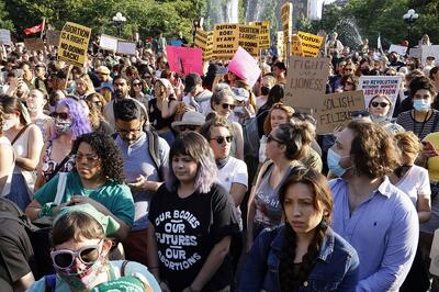 اعتراضات بزرگ مردمی در شهرهای مختلف آمریکا+ فیلم