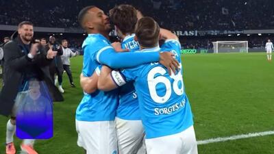 گل دوم ناپولی به فیورنتینا (میگل گوتیرز)