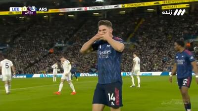 گل سوم آرسنال به لیدز یونایتد (گیوکرش)