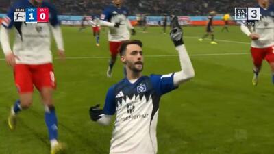 گل اول هامبورگ به بایرن مونیخ (فابیو ویرا)