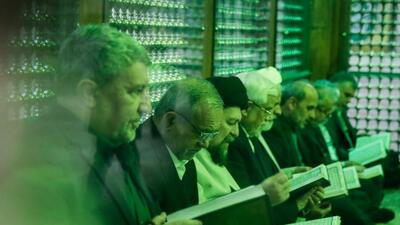 گزارش تصویری/ تجدید میثاق هیأت دولت با آرمان‌های امام راحل (ره)