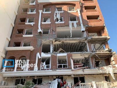 انفجار یک ساختمان در بندرعباس