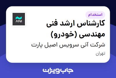  استخدام کارشناس ارشد فنی مهندسی (خودرو) در شرکت آنی سرویس اصیل پارت