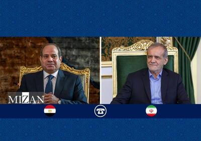  پزشکیان: برای ایران حل مسائل از مسیر دیپلماسی همواره بر جنگ اولویت داشته است/ السیسی: هیچ راه‌حل نظامی برای حل مسائل منطقه وجود ندارد