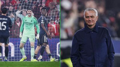 مورینیو: قرعه رئال مادرید یعنی باید دوباره با پادشاه اروپا بازی کنیم؛ کورتوا بهترین دروازه‌بان جهان است - پارس فوتبال