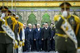  حضور هیات دولت در مرقد امام(ره) + تصاویر