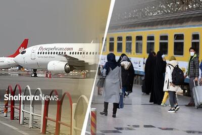 بررسی وضعیت بلیت هواپیما و قطار تهران به مشهد در آستانه نیمه شعبان