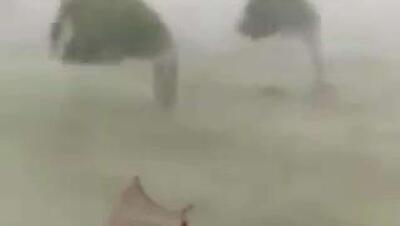  تصاویری از وزش باد شدید در آرژانتین