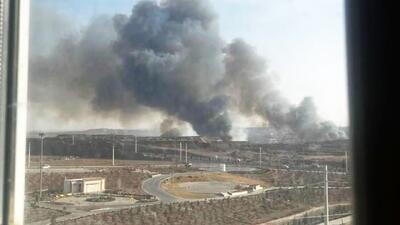 شنیده شدن صدای انفجار و مشاهده دود در پرند