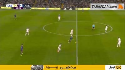 گل ویکتور یوکرس به لیدز یونایتد (لیدز یونایتد 0-3 آرسنال)