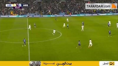 گل گابریل ژسوس به لیدز یونایتد (لیدز یونایتد 0-4 آرسنال)