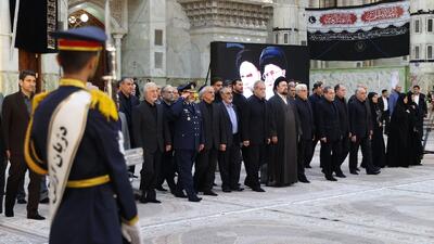 تجدید میثاق پزشکیان و اعضای دولت با آرمان‌های امام خمینی (ره)