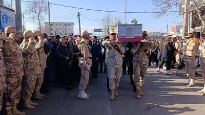  وداع با شکوه مردم کلاله با سرهنگ دوم هادی سدیذی + عکس