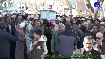  تشییع پیکر آلاله پرپر در کلاله؛ شهید امنیت از دیار گلستان