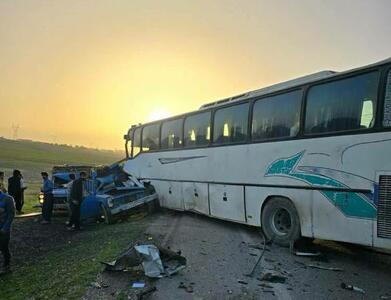 تصادف اتوبوس در جاده دزفول به شوشتر پنج کشته داشت