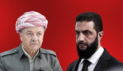  گفت‌و‌گوی  تلفنی محمد جولانی و مسعود بارزانی