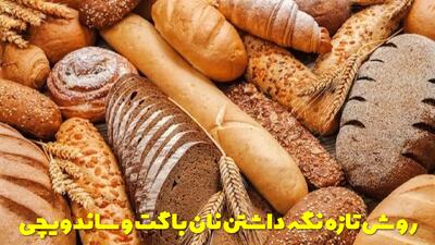  روش تازه نگه داشتن نان باگت و ساندویچی در یخچال و فریزر + مدت زمان نگهداری
