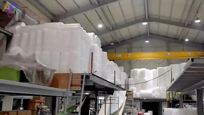 فرآیند دیدنی تولید نایلون حباب‌دار در کره جنوبی