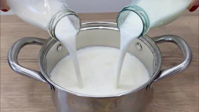  طرز تهیه ۵ کیلو پنیر از ۲ لیتر شیر : دیگه هیچ وقت پنیر آماده نمیخری