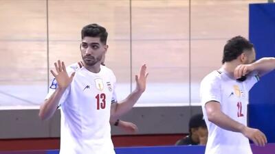 گل چهارم تیم ملی فوتسال ایران به افغانستان (مسعود یوسف)